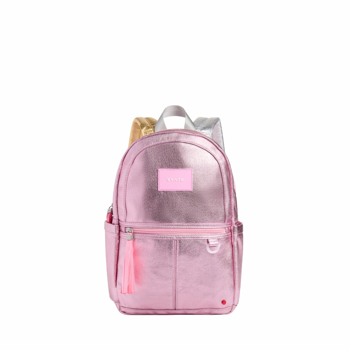 Kane Mini Backpack Metallic Pink/Silver / State Bags Sale
