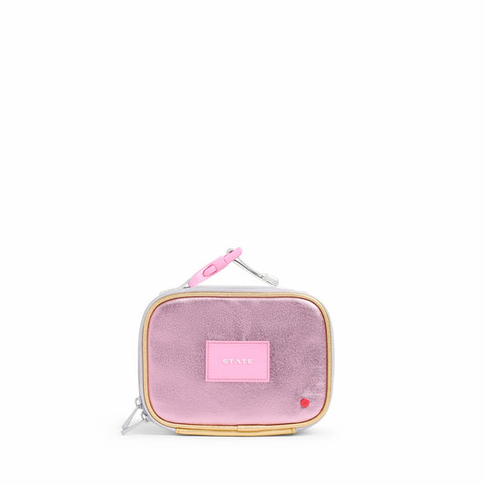 Mini Rodgers Snack Pack Metallic Pink/Silver / State Bags Everyday