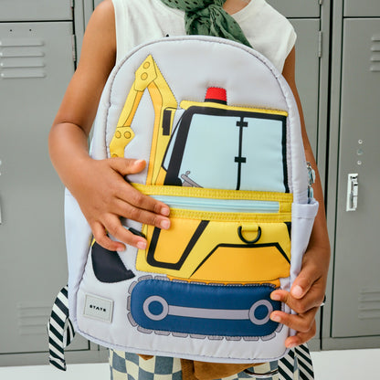 Kane Kids Mini Backpack Nylon Puffer Construction Truck / State Bags Essential