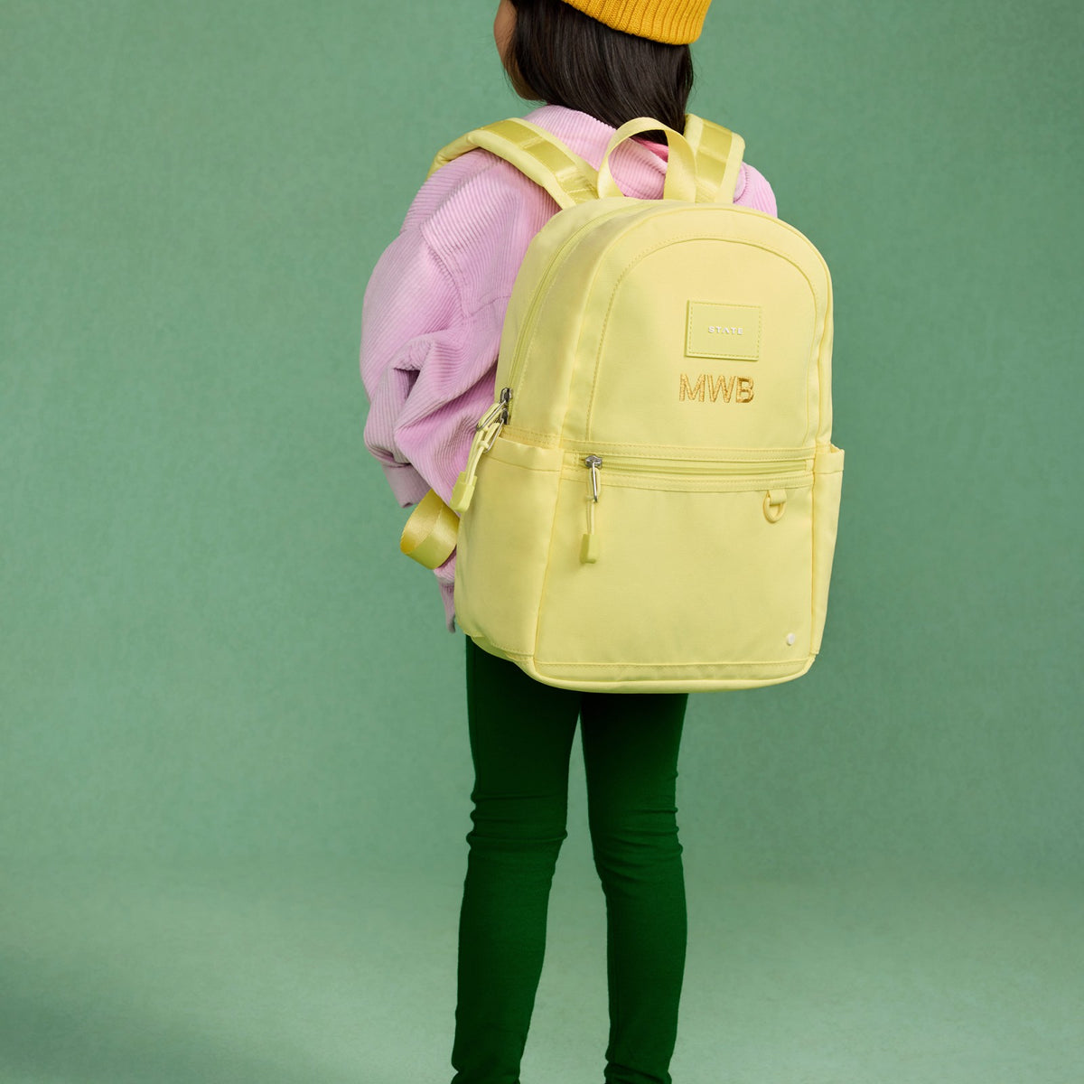 Kane Kids Mini Backpack Recycled Polycanvas Solid Butter Yellow / State Bags Exclusive