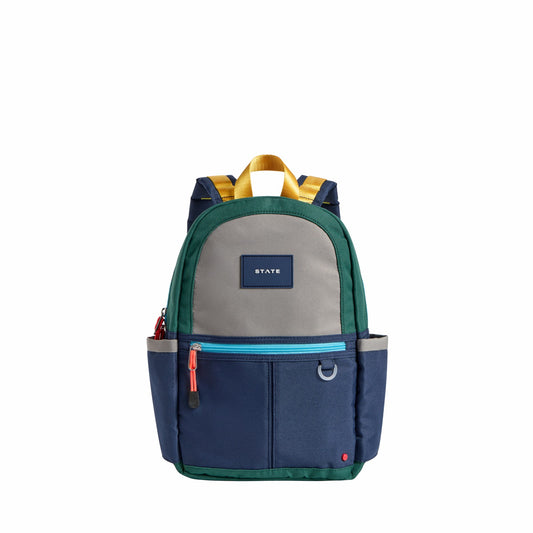 Kane Kids Mini Travel Backpack Color Block Green/Navy / State Bags Discount