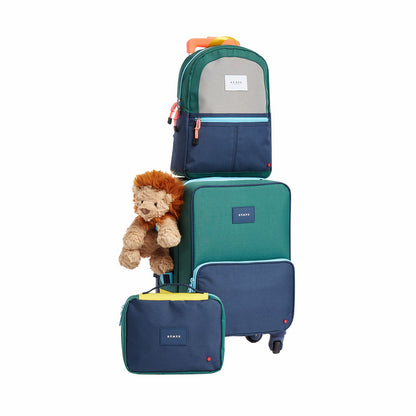 Kane Kids Mini Travel Backpack Color Block Green/Navy / State Bags Discount