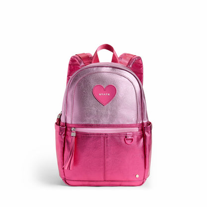 Kane Mini Backpack Metallic Pink/Hot Pink Colorblock / State Bags Featured