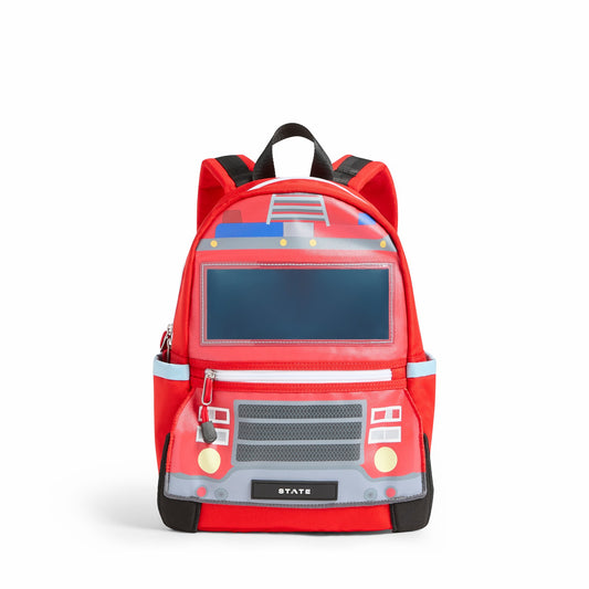 Kane Kids Mini Backpack Recycled Polycanvas Firetruck / State Bags Trusted