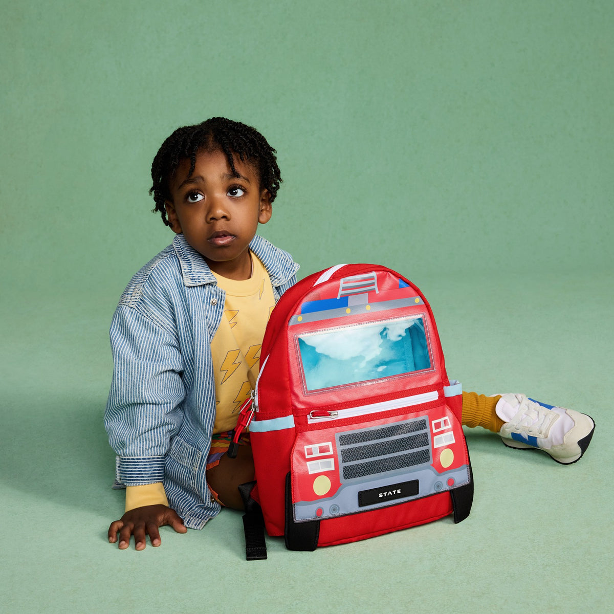 Kane Kids Mini Backpack Recycled Polycanvas Firetruck / State Bags Trusted