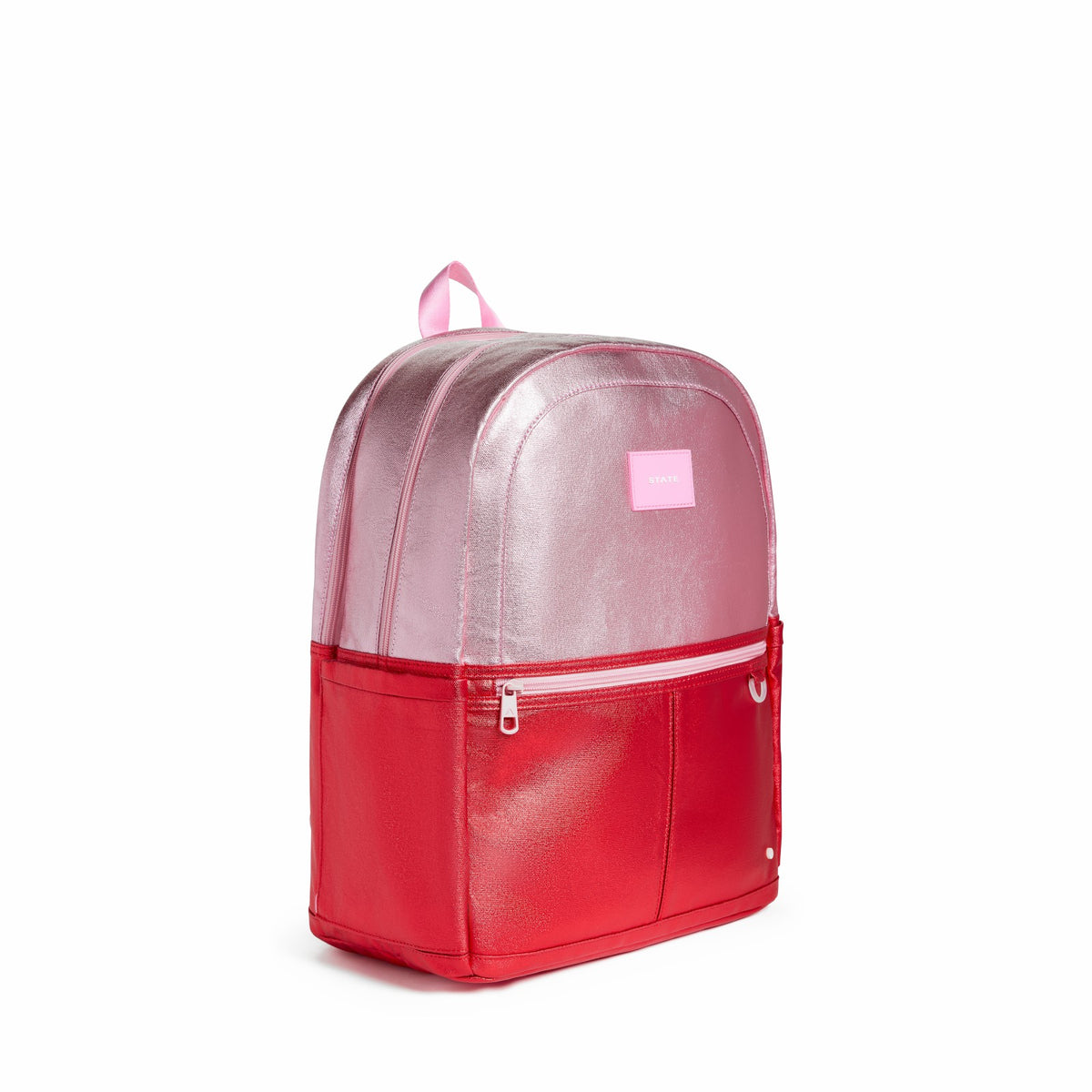 Kane Kids Large Backpack Metallic Pink/Red Colorblock / State Bags Latest