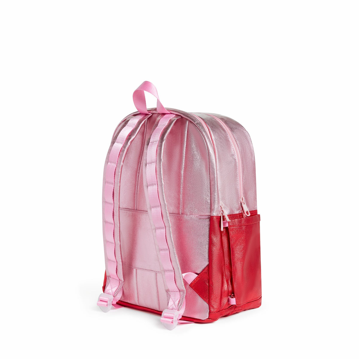 Kane Kids Double Pocket Backpack Metallic Pink/Red Colorblock / State Bags Premium