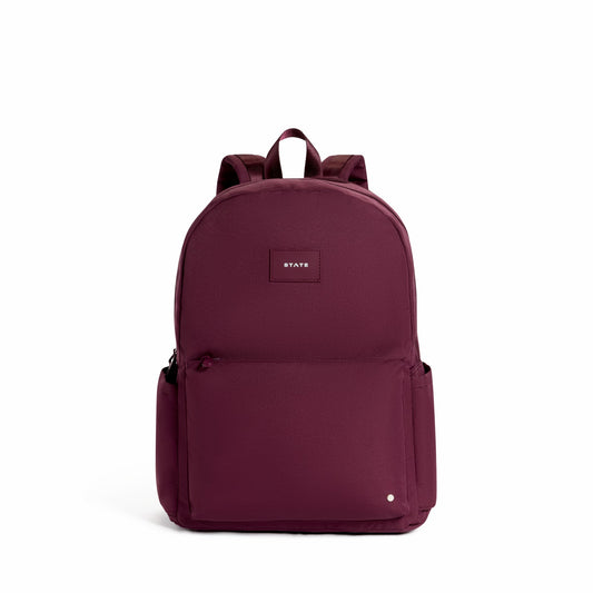 Reed Backpack Recycled Polycanvas Burgundy / State Bags Trusted