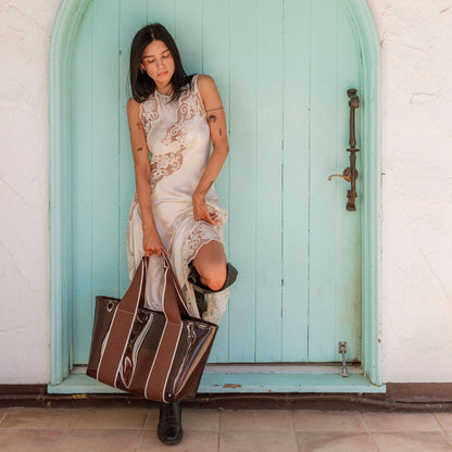 Wellington Cabana Tote TPU Brown / State Bags Signature