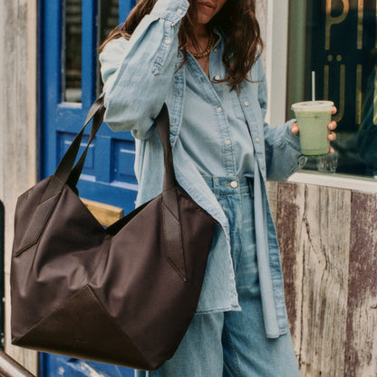 Beverly Tote Recycled Nylon Brown / State Bags Best Seller