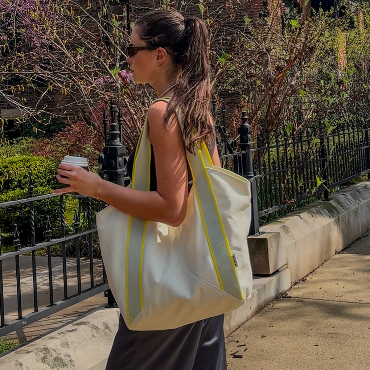 Beverly Tote Cotton Canvas Pristine / State Bags Popular