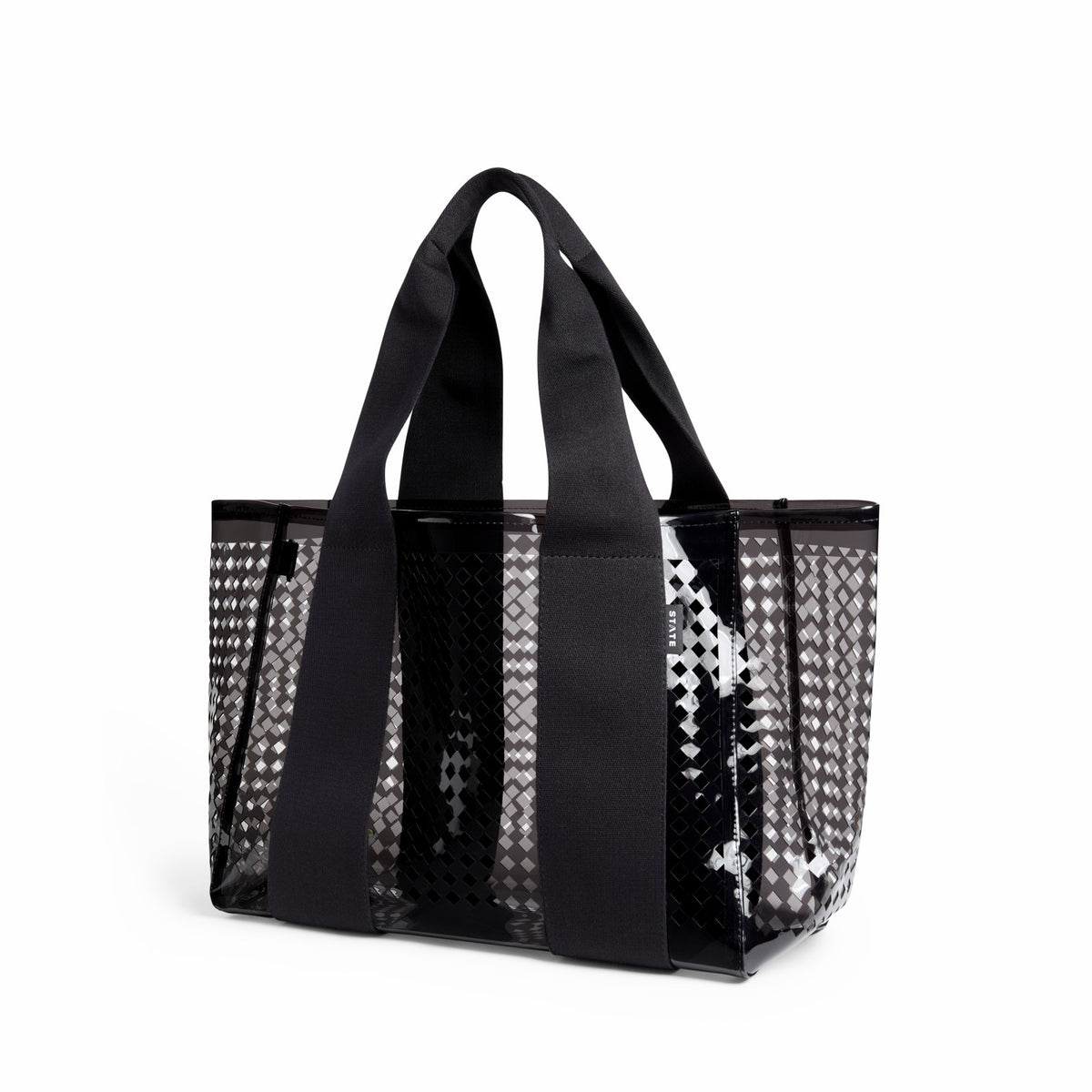 Wellington Cabana Tote Black Perforated TPU / State Bags Featured