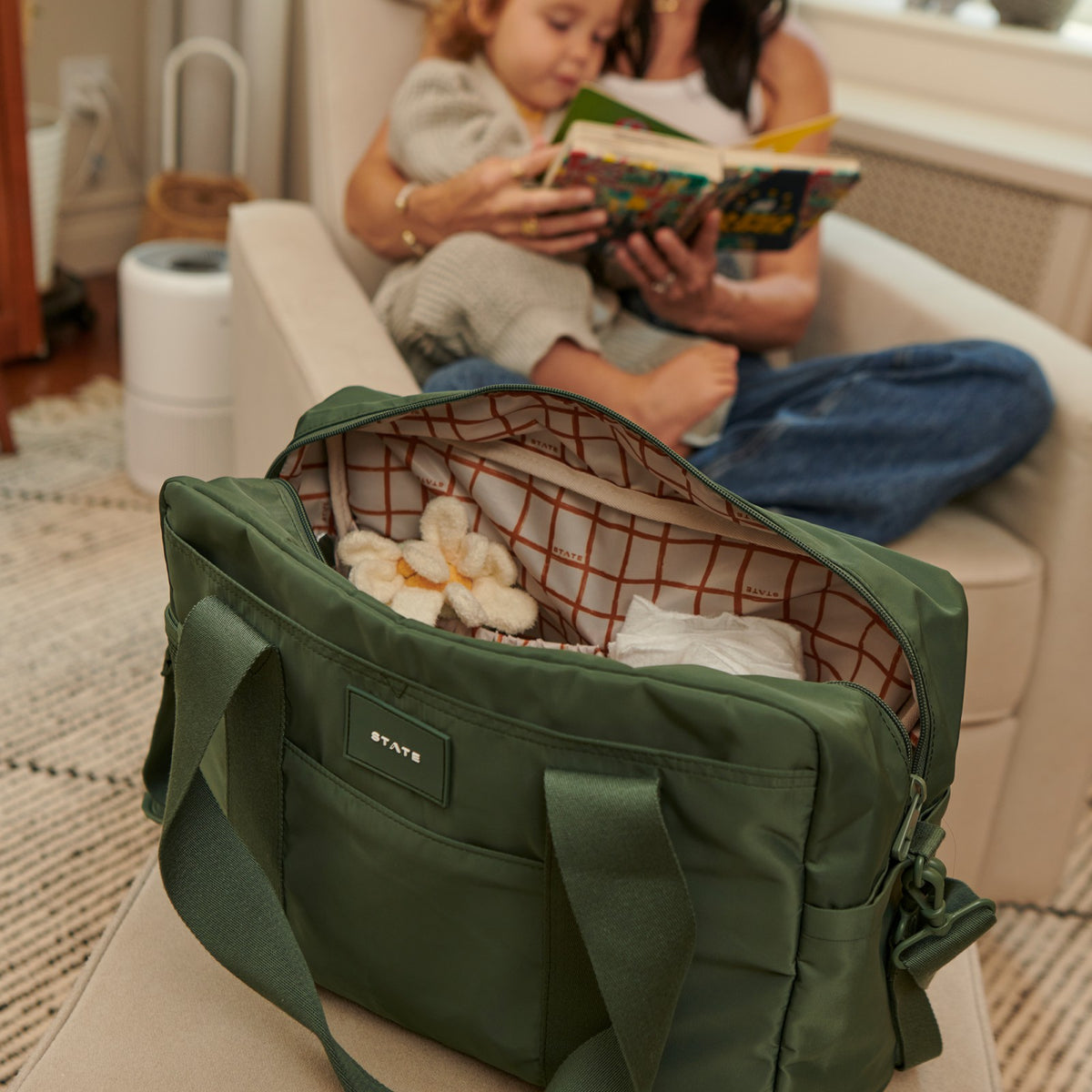 Jordan Diaper Tote Nylon Black / State Bags Popular