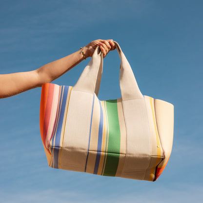 Wellington Cabana Tote Rainbow Stripe / State Bags Top Pick