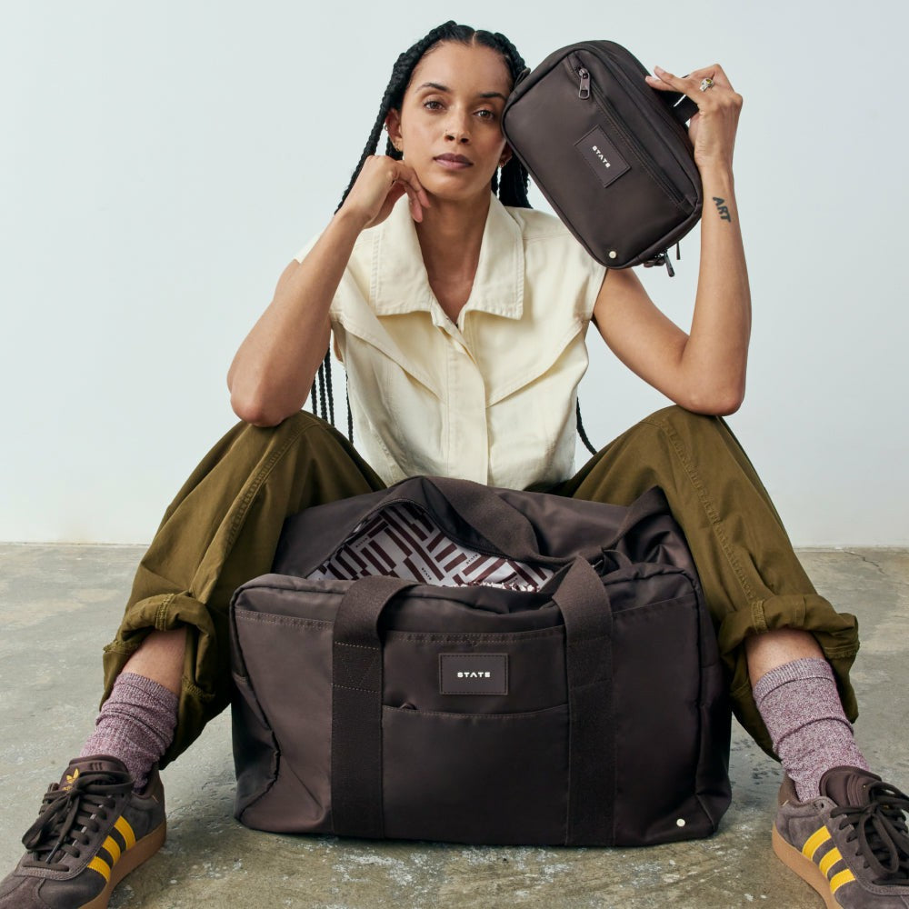 Wellington Weekender Nylon Brown / State Bags Top Pick