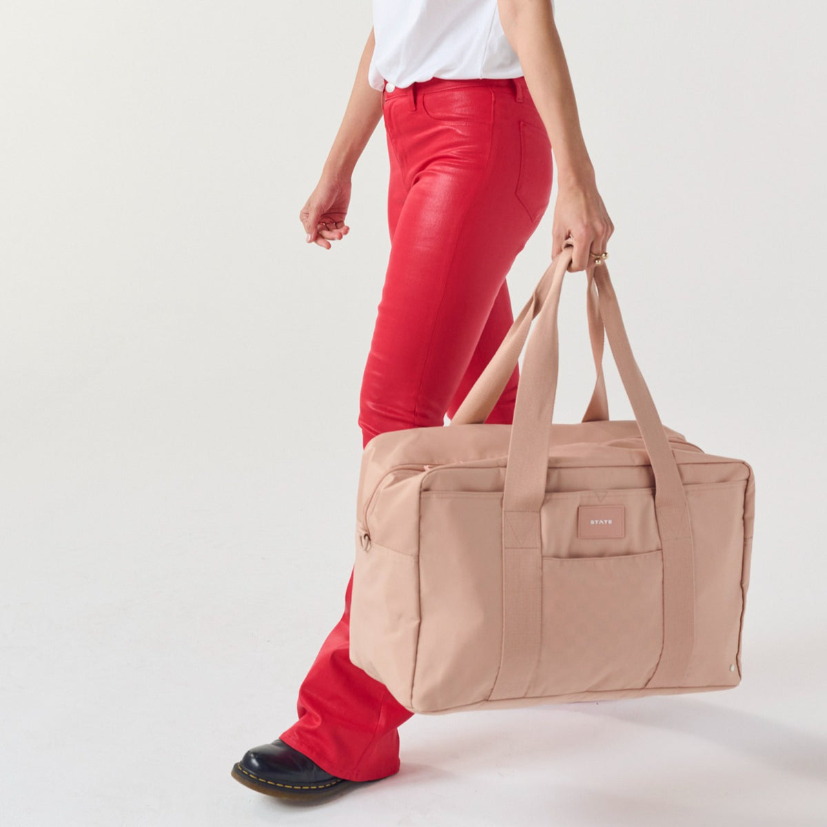 Wellington Weekender Nylon Latte / State Bags Great Value