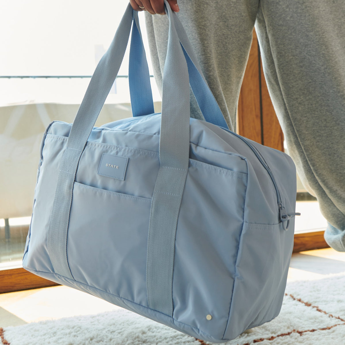 Wellington Weekender Nylon Ice Blue / State Bags Premium