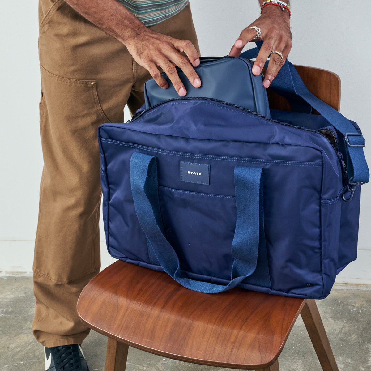 Wellington Weekender Nylon Navy / State Bags Customer Favorite