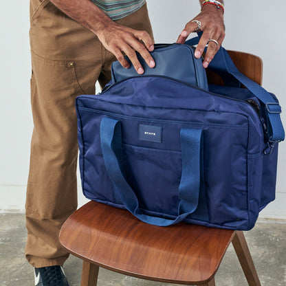 Wellington Weekender Nylon Navy / State Bags Customer Favorite
