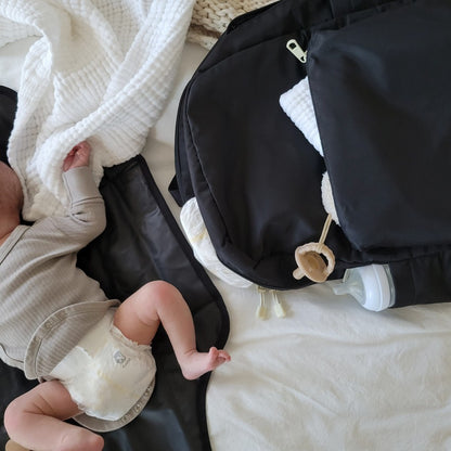 Lorimer Diaper Bag Backpack Nylon Black / State Bags Popular