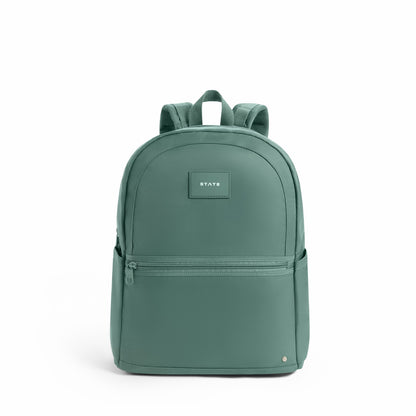 Evans Double Pocket Backpack Recycled Nylon Olive / State Bags New