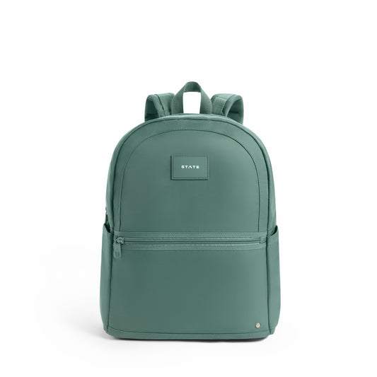 Evans Double Pocket Backpack Recycled Nylon Olive / State Bags New