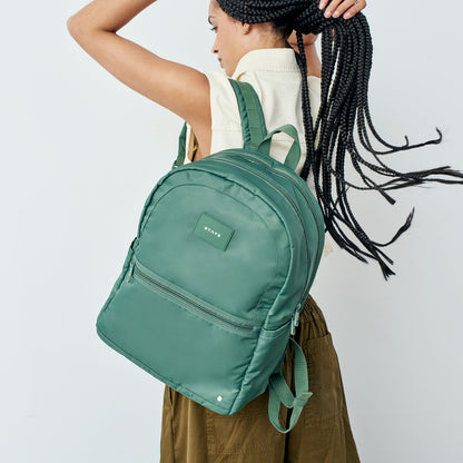 Evans Double Pocket Backpack Recycled Nylon Olive / State Bags New