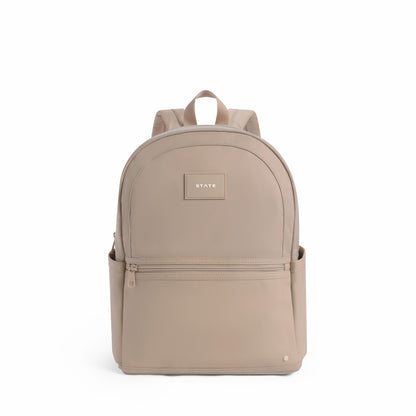 Evans Double Pocket Backpack Recycled Nylon Sand / State Bags Essential