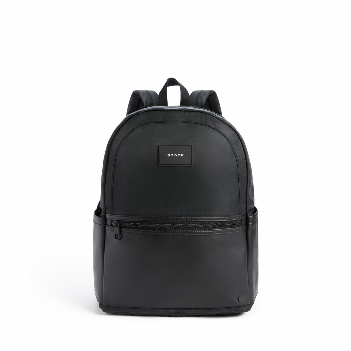 Evans Double Pocket Backpack Recycled Nylon Black / State Bags Quality