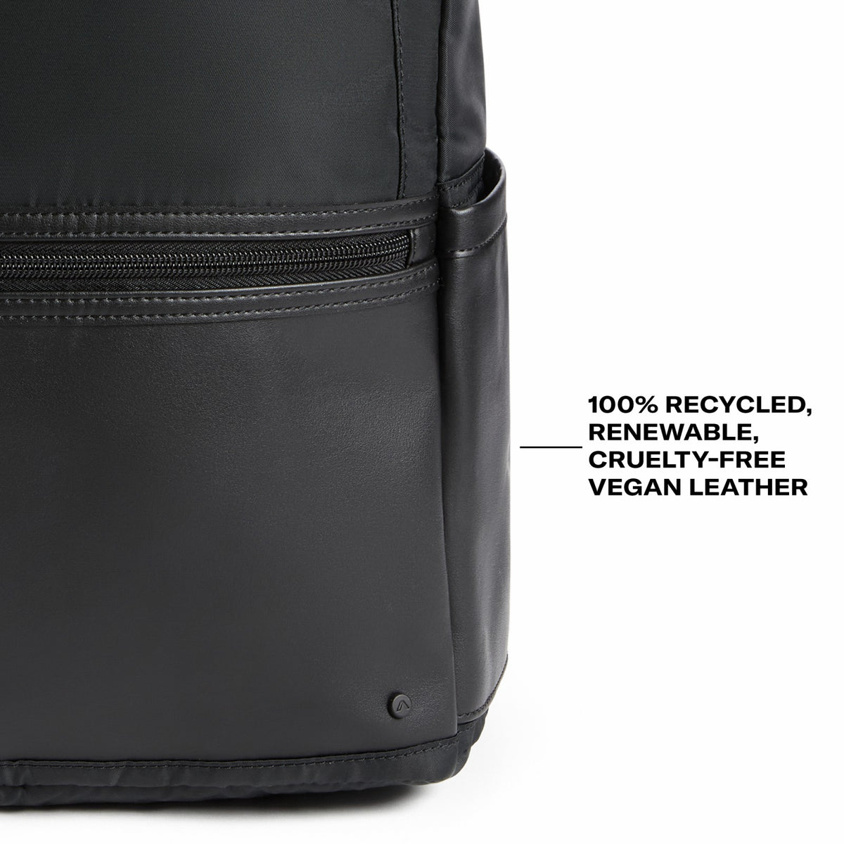 Evans Double Pocket Backpack Recycled Nylon Black / State Bags Quality