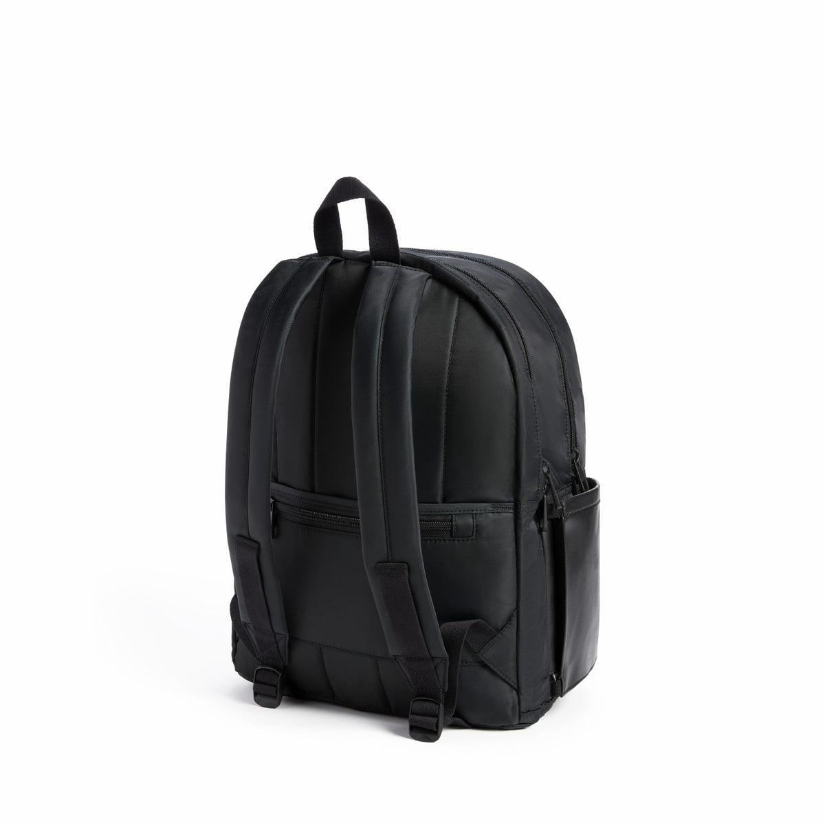 Evans Double Pocket Backpack Recycled Nylon Black / State Bags Quality