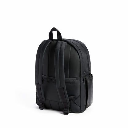 Evans Double Pocket Backpack Recycled Nylon Black / State Bags Quality