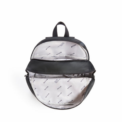 Evans Double Pocket Backpack Recycled Nylon Black / State Bags Quality