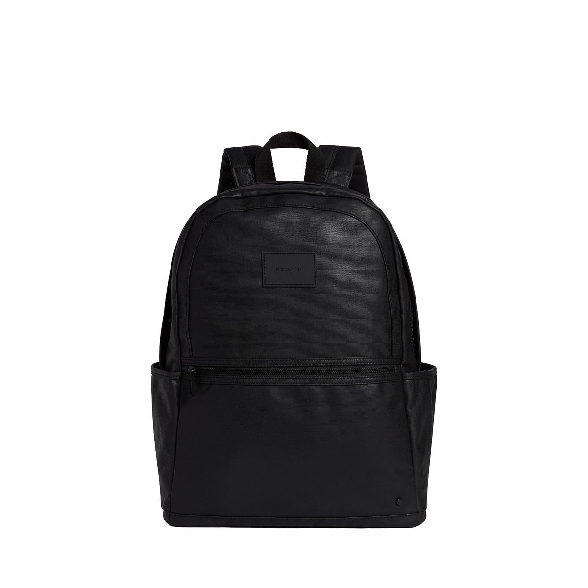 Kane Double Pocket Large Backpack Coated Canvas Black / State Bags Popular