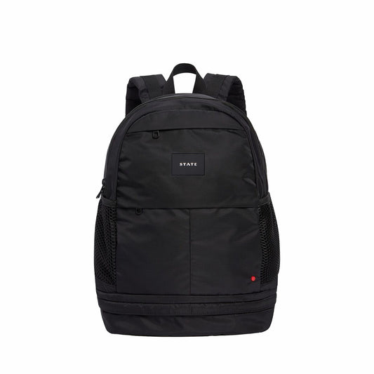 Lenox with Shoe Pocket Backpack Nylon Black / State Bags Discount