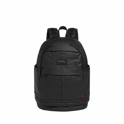 Lenox with Shoe Pocket Backpack Coated Canvas Black / State Bags Top Pick