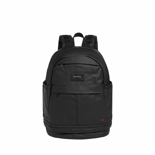 Lenox with Shoe Pocket Backpack Coated Canvas Black / State Bags Top Pick