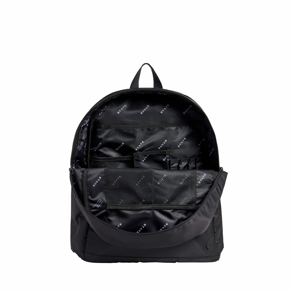 Evans Double Pocket Large Backpack Nylon Black / State Bags Essential