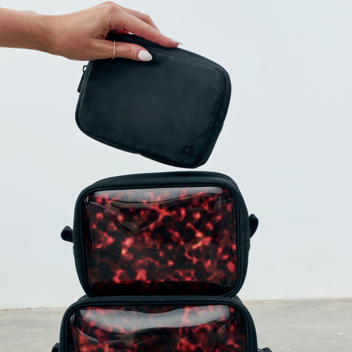 Travel Pouch Set Tortoise / State Bags Great Value