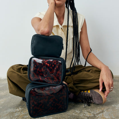 Travel Pouch Set Tortoise / State Bags Great Value