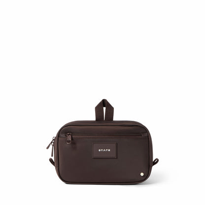 Hart Dopp Kit Nylon Brown / State Bags Special Offer