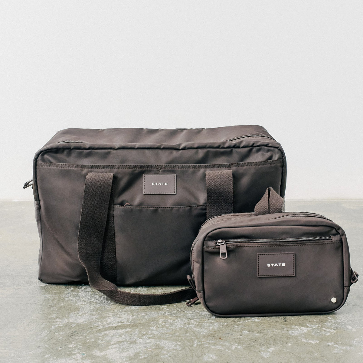 Hart Dopp Kit Nylon Brown / State Bags Special Offer