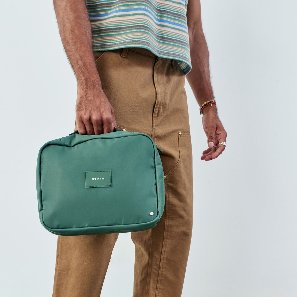 Bensen Toiletry Kit Nylon Olive / State Bags Trusted