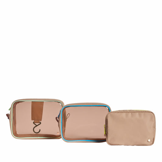 Travel Pouch Set TPU Latte / State Bags Trusted