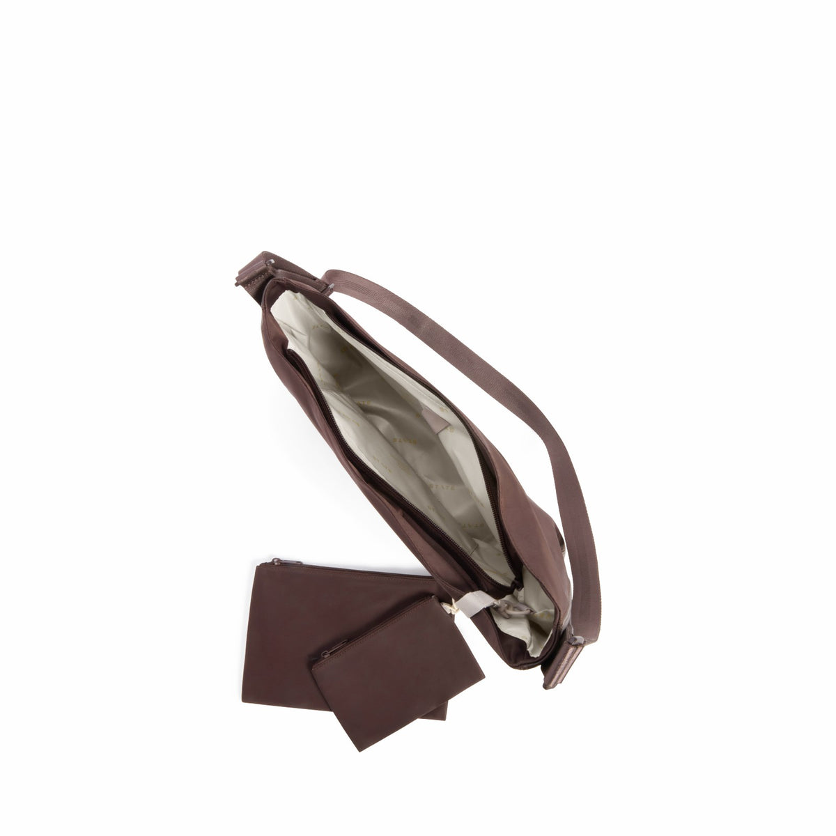 Luna Crossbody Recycled Nylon Brown / State Bags Great Value