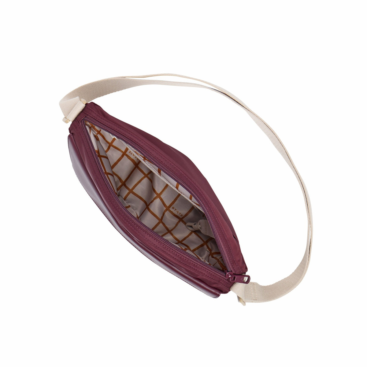 Willow Crossbody Recycled Nylon Burgundy / State Bags Smart Buy
