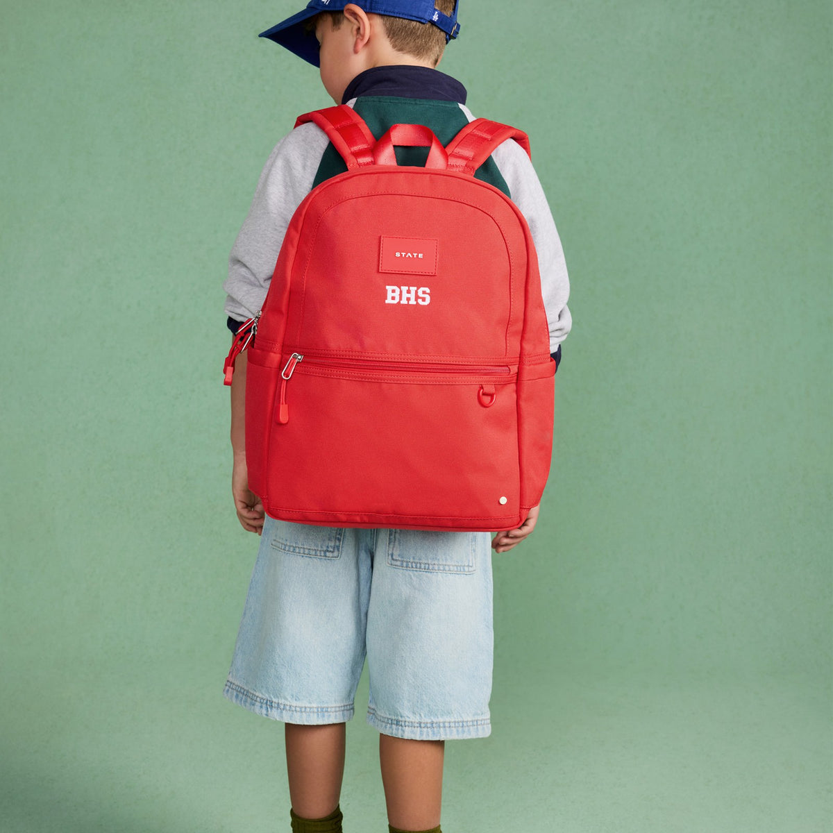 Kane Kids Backpack Recycled Polycanvas Red / State Bags Sale