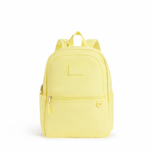 Kane Kids Travel Backpack Recycled Polyester Canvas Solids Butter Yellow / State Bags Featured