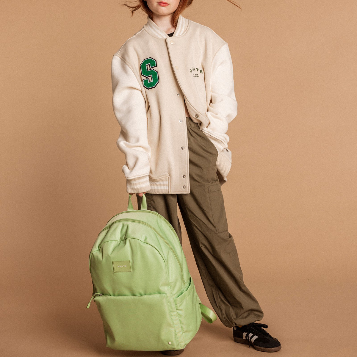 Kane Kids Backpack Nylon Green / State Bags Trending