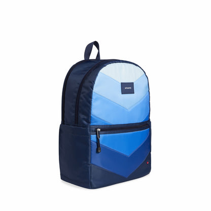 Kane Kids Large Backpack Nylon Chevron Puffer Blue / State Bags Deals